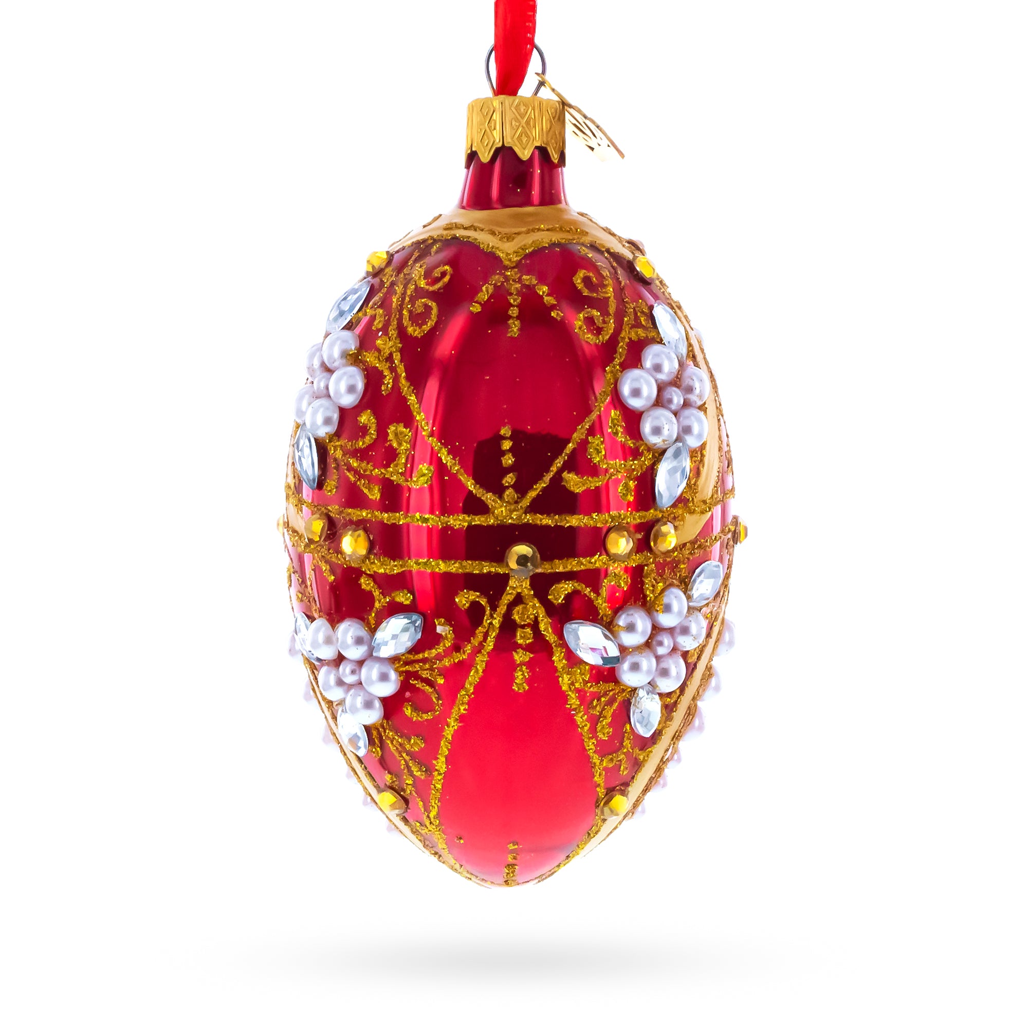 Buy Christmas Ornaments Glass Egg Glamour by BestPysanky Online Gift Ship
