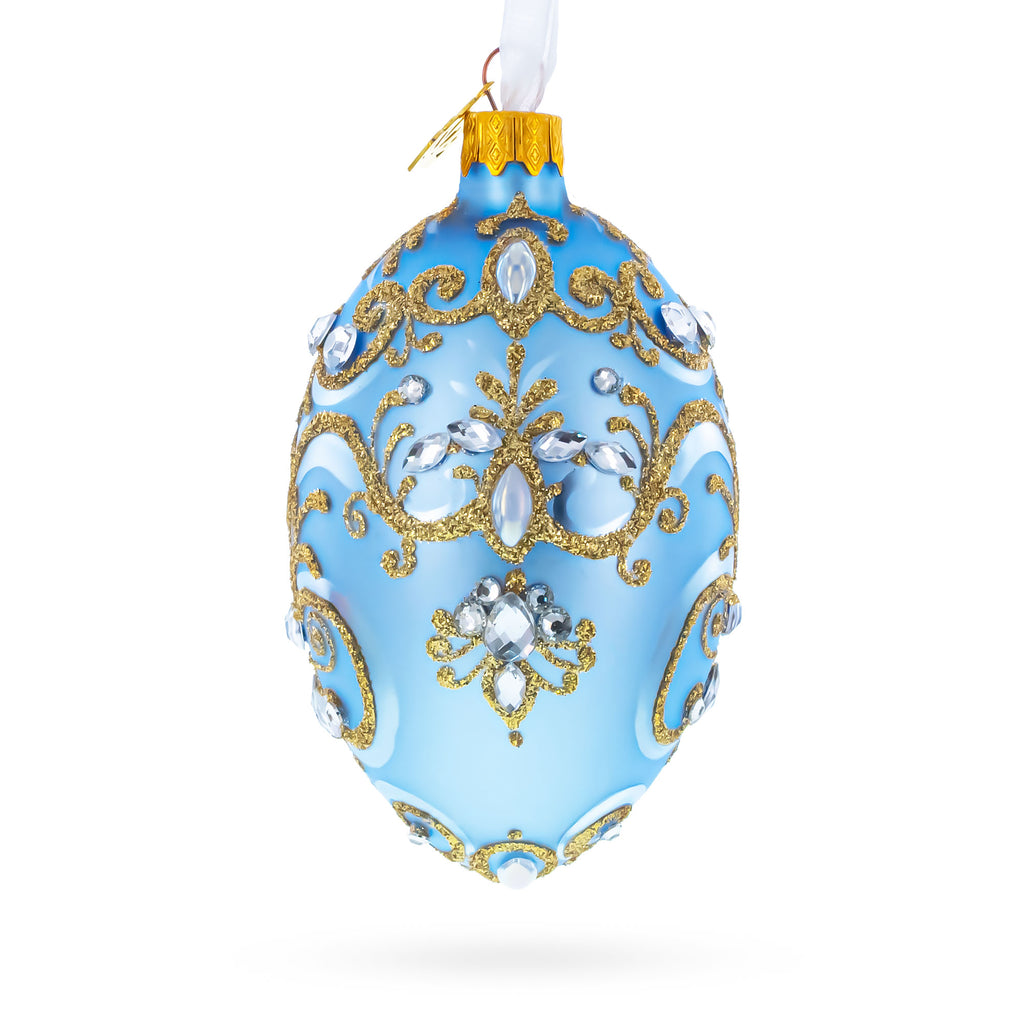 Buy Christmas Ornaments Glass Egg Glamour by BestPysanky Online Gift Ship
