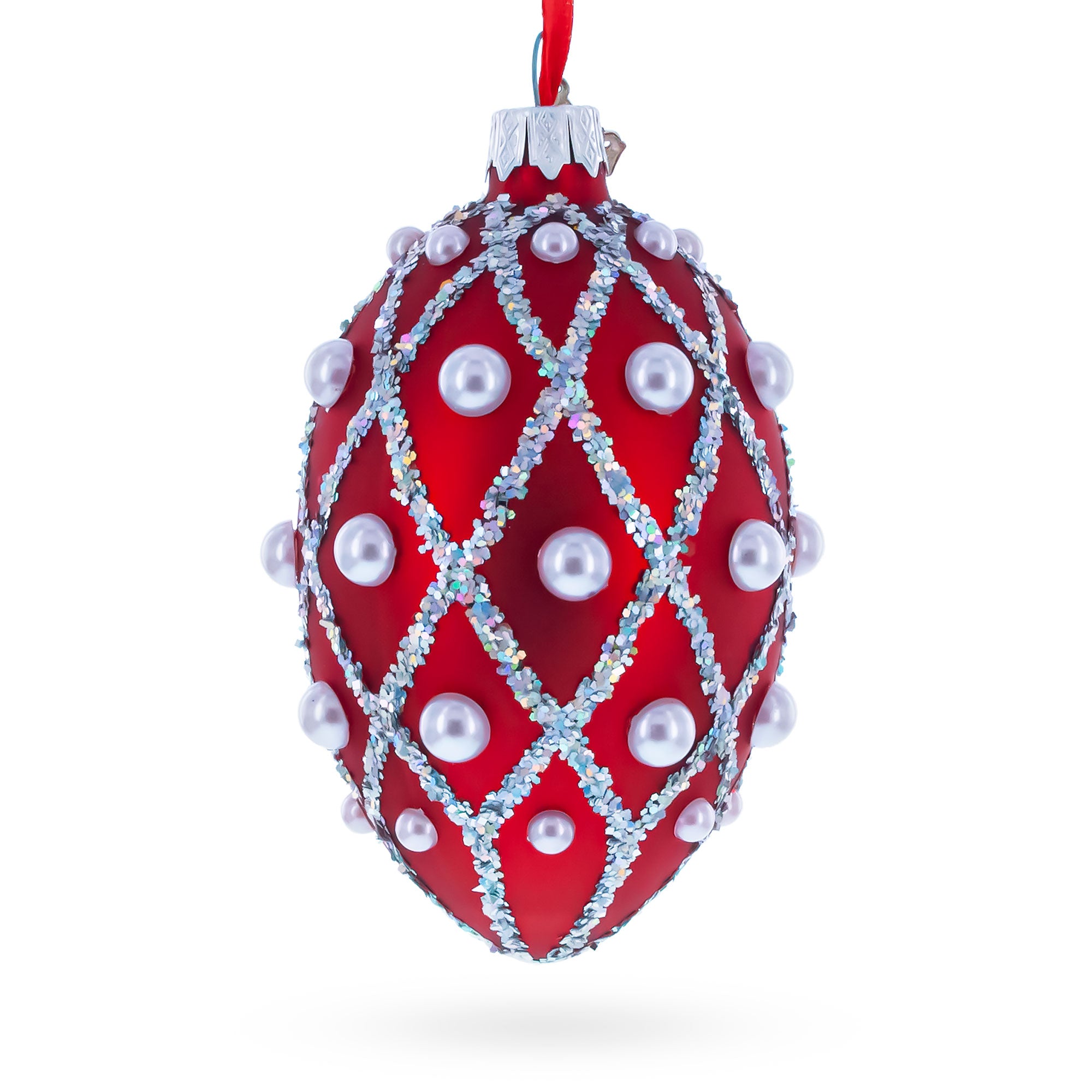 Buy Christmas Ornaments Glass Egg Geometrical by BestPysanky Online Gift Ship