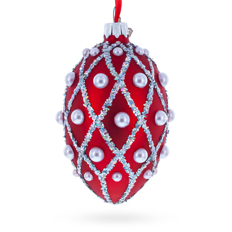 Buy Christmas Ornaments Glass Egg Geometrical by BestPysanky Online Gift Ship
