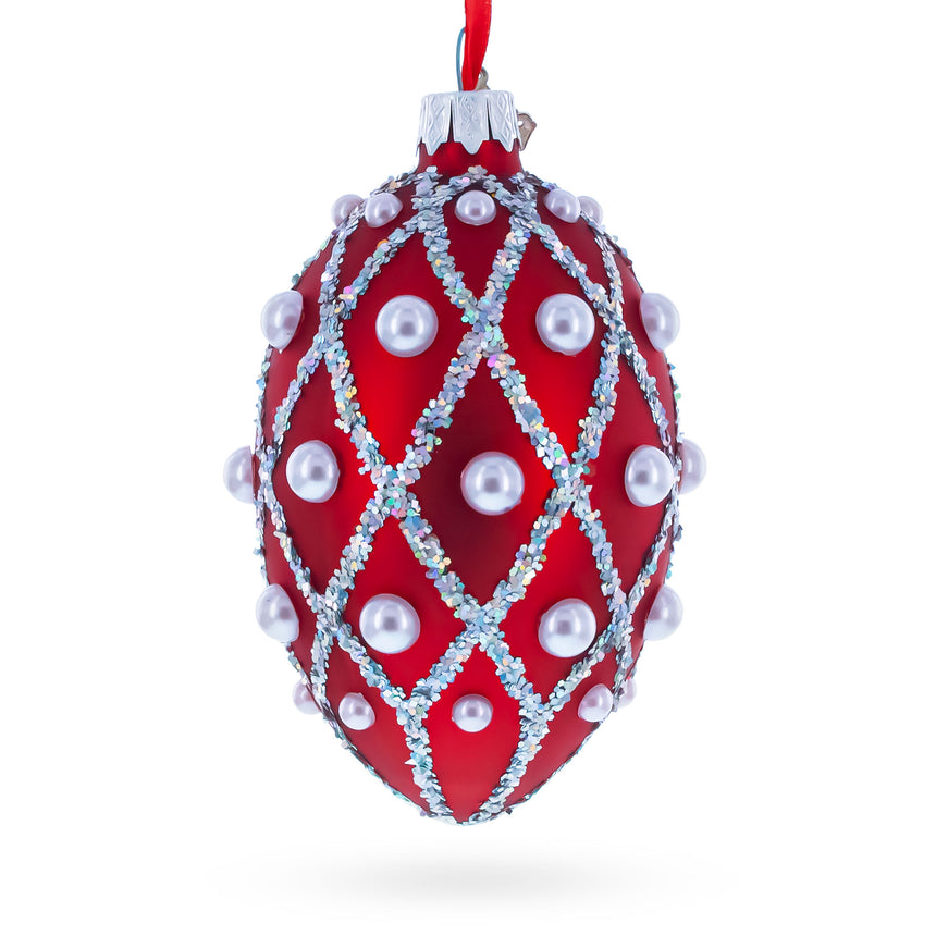 Buy Christmas Ornaments Glass Egg Geometrical by BestPysanky Online Gift Ship
