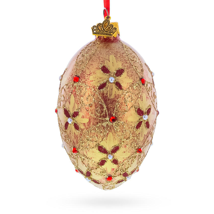 Buy Christmas Ornaments Glass Egg Glamour by BestPysanky Online Gift Ship