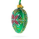 Buy Christmas Ornaments Glass Egg Flowers by BestPysanky Online Gift Ship
