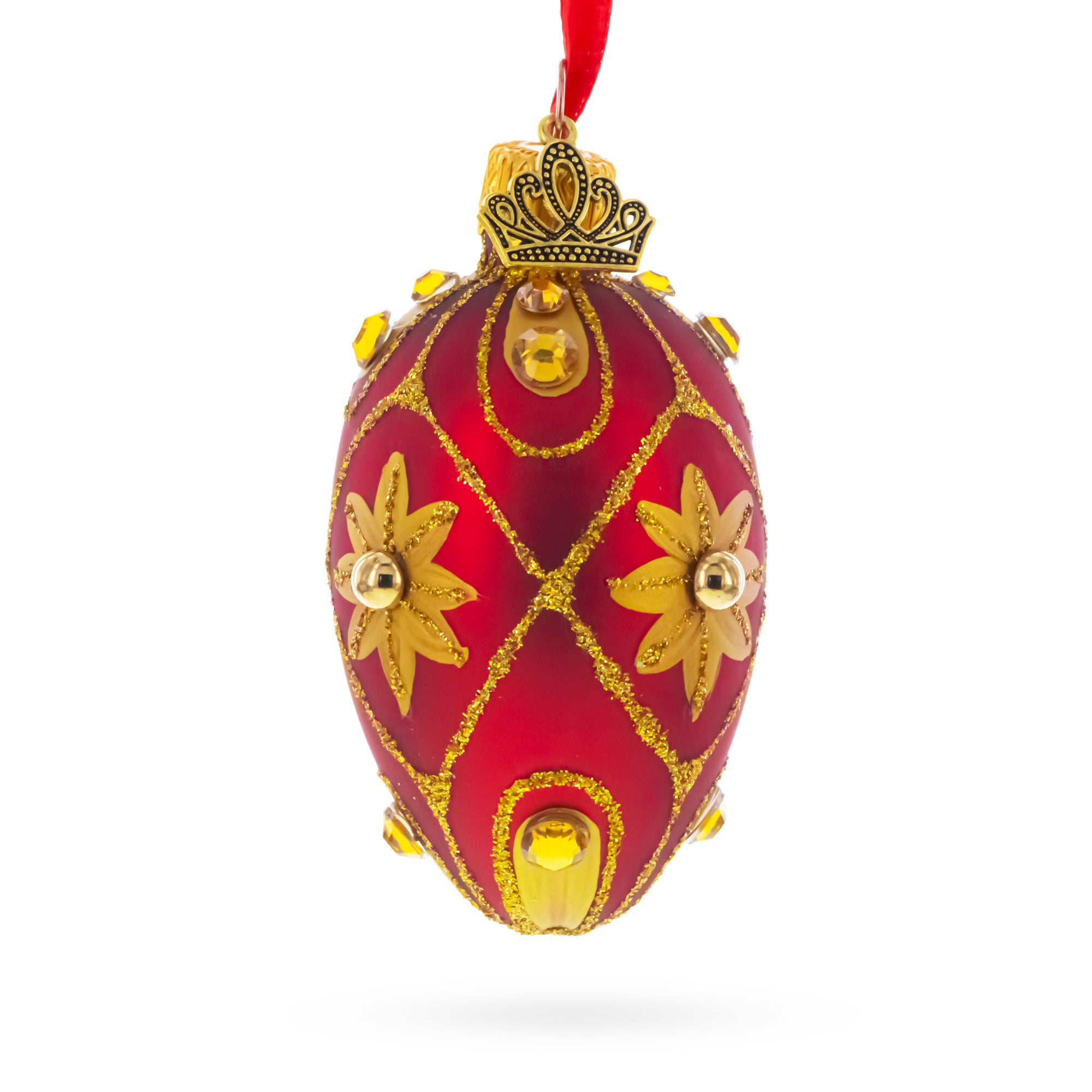 Buy Christmas Ornaments Glass Egg Geometrical by BestPysanky Online Gift Ship