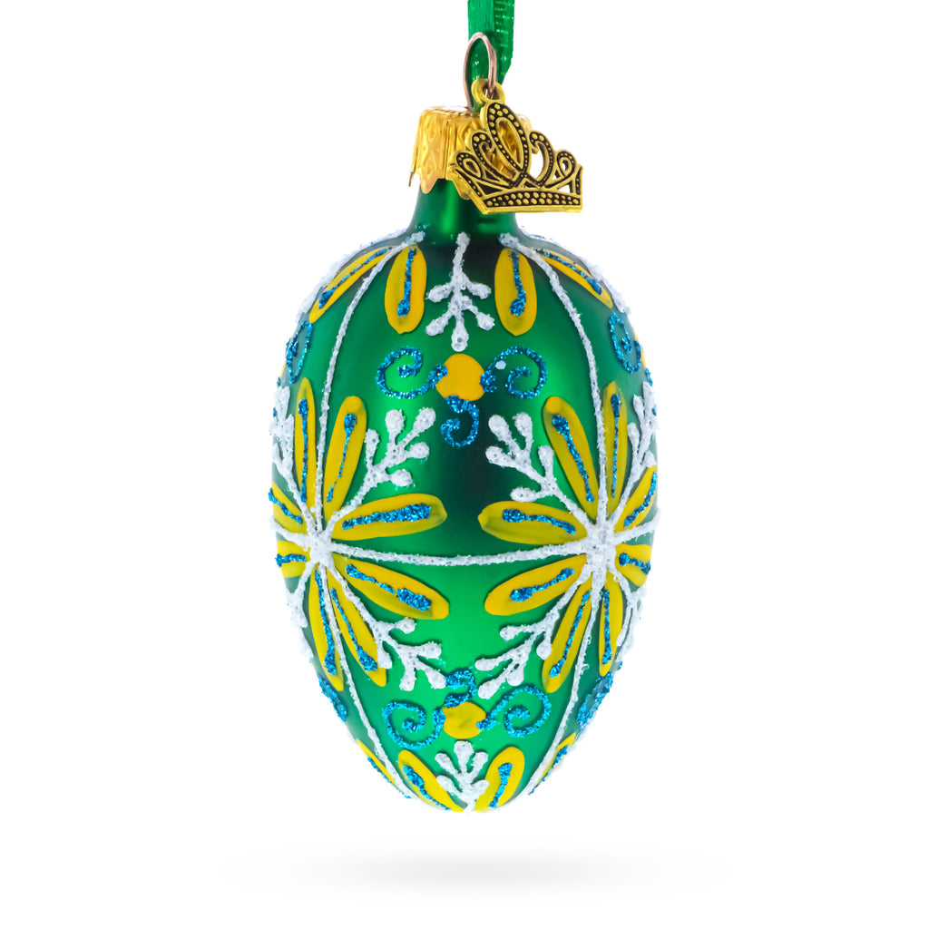 Buy Christmas Ornaments Glass Egg Geometrical by BestPysanky Online Gift Ship