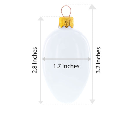 Shop Powder Blue with Gold Glitter and Pearl Accents Mini Glass Egg Ornament 2.9 Inches. Buy Christmas Ornaments Glass Egg Couturier Blue Oval  for Sale by Online Gift Shop BestPysanky mouth blown hand made painted xmas decor decorations unique luxury collectible heirloom vintage whimsical elegant festive balls baubles old fashioned european german collection artisan hanging pendants personalized oval
