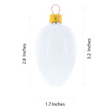 Shop Golden with White and Orange Floral Swirl Design Mini Glass Egg Ornament 2.9 Inches. Buy Christmas Ornaments Glass Egg Flowers Gold Oval  for Sale by Online Gift Shop BestPysanky mouth blown hand made painted xmas decor decorations unique luxury collectible heirloom vintage whimsical elegant festive balls baubles old fashioned european german collection artisan hanging pendants personalized oval