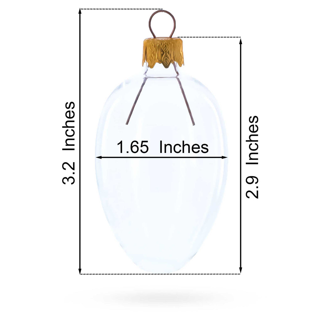 Shop White with Blue Floral and Green Leaf Accents Mini Glass Egg Ornament 2.9 Inches. Buy Christmas Ornaments > Flowers Blue Oval