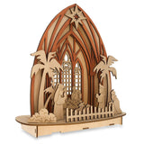 Shop Wooden Nativity Scene Set with LED Lights 11 Inches. Buy Religious Figurines Nativity Beige   for Sale by Online Gift Shop BestPysanky Nativity scene set figures Jesus religious gifts Catholic church wooden sculptures Christian Holiday decorations
