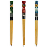 Solider Wooden Pen (1 Random Design) in Multi color