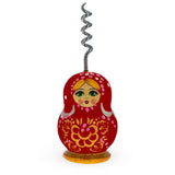 Red Wooden Corkscrew Wine Bottle Opener in Red color