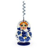 Blue Flowers  Wooden Bottle Opener in Blue color