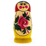 BestPysanky online gift shop sells traditional stackable matryoshka stacking toy babushka Russian authentic for kids little Christmas nested matreshka wood hand painted collectible figurine figure statuette floral flowers semenov