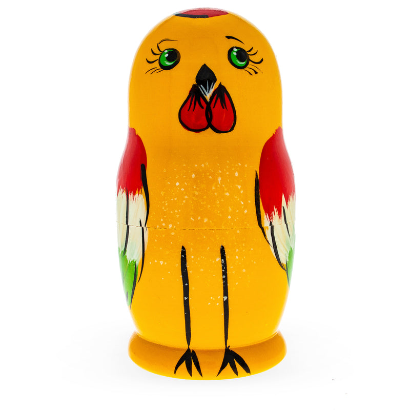 Buy Online Gift Shop Set of 5 Rooster Family Wooden Nesting Dolls
