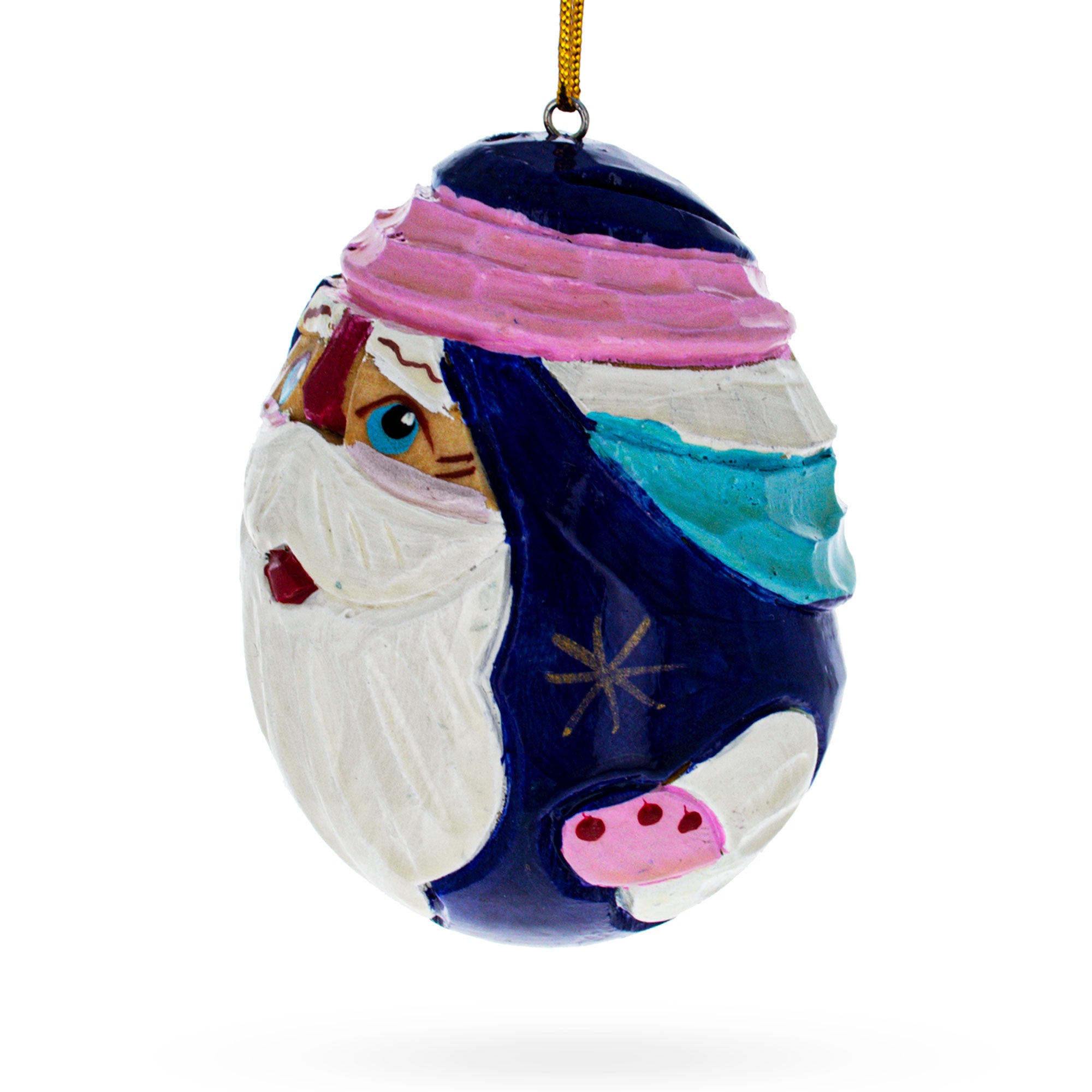 Buy Christmas Ornaments Santa Wooden by BestPysanky Online Gift Ship