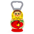 Matryoshka Doll Wooden Bottle Opener in Yellow color