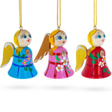 Angel Wooden Christmas Ornament in Multi color,  shape