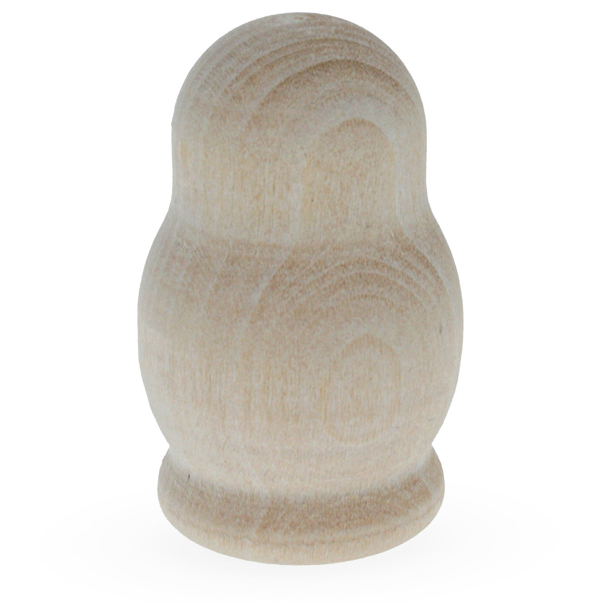 Small Solid Unfinished Wooden Doll in Beige color,  shape