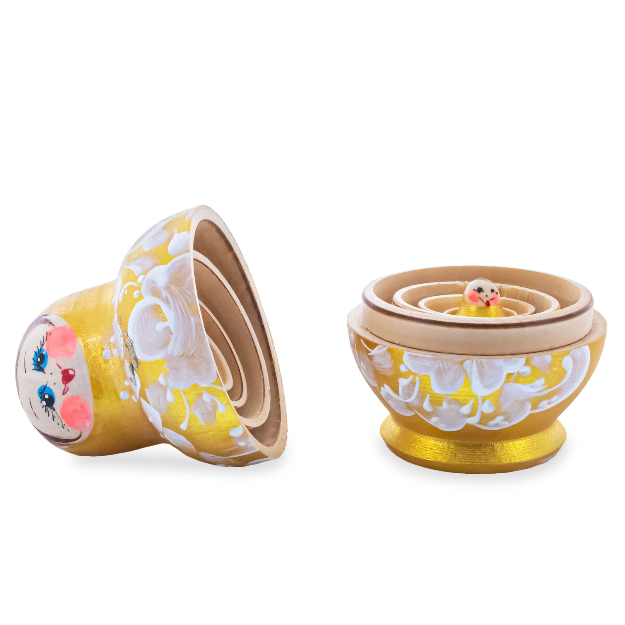 BestPysanky online gift shop sells stackable matryoshka stacking toy babushka Russian authentic for kids little Christmas nested matreshka wood hand painted collectible figurine figure statuette