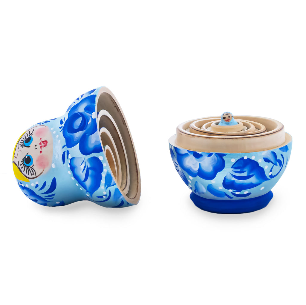 BestPysanky online gift shop sells stackable matryoshka stacking toy babushka Russian authentic for kids little Christmas nested matreshka wood hand painted collectible figurine figure statuette