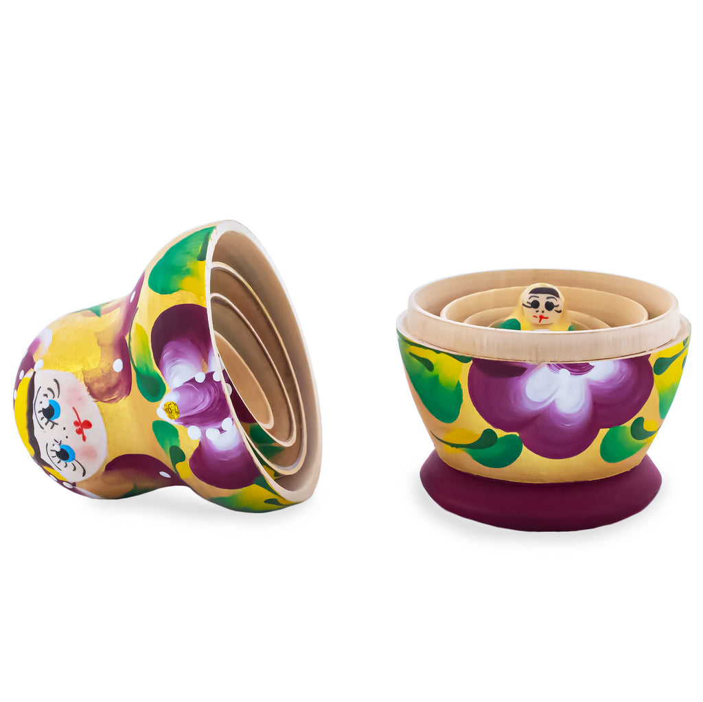 BestPysanky online gift shop sells stackable matryoshka stacking toy babushka Russian authentic for kids little Christmas nested matreshka wood hand painted collectible figurine figure statuette