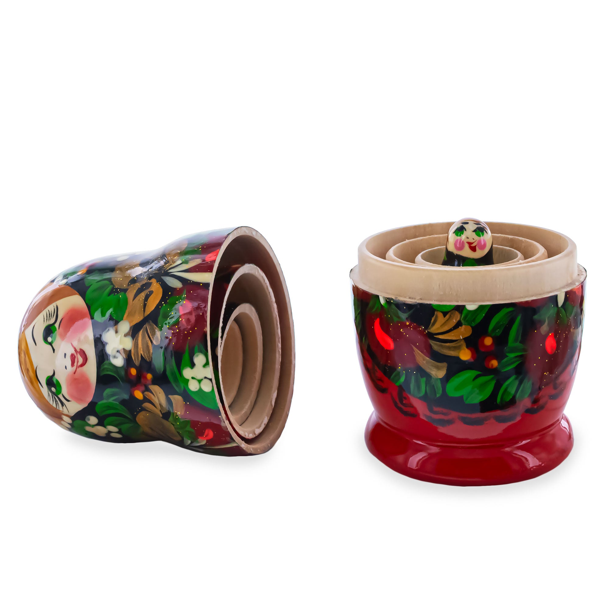 BestPysanky online gift shop sells stackable matryoshka stacking toy babushka Russian authentic for kids little Christmas nested matreshka wood hand painted collectible figurine figure statuette