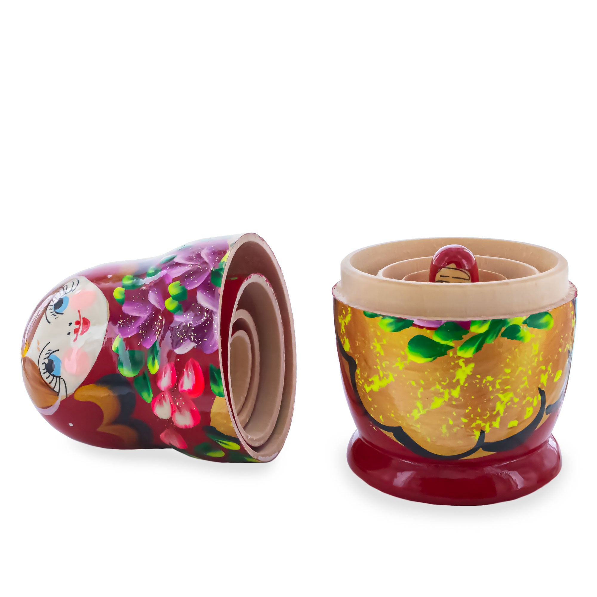 BestPysanky online gift shop sells stackable matryoshka stacking toy babushka Russian authentic for kids little Christmas nested matreshka wood hand painted collectible figurine figure statuette