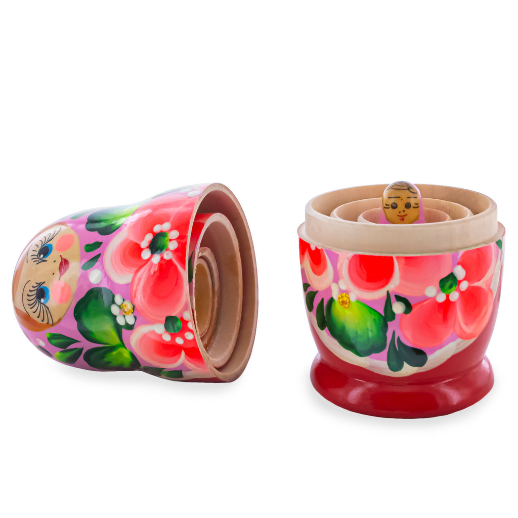 BestPysanky online gift shop sells stackable matryoshka stacking toy babushka Russian authentic for kids little Christmas nested matreshka wood hand painted collectible figurine figure statuette