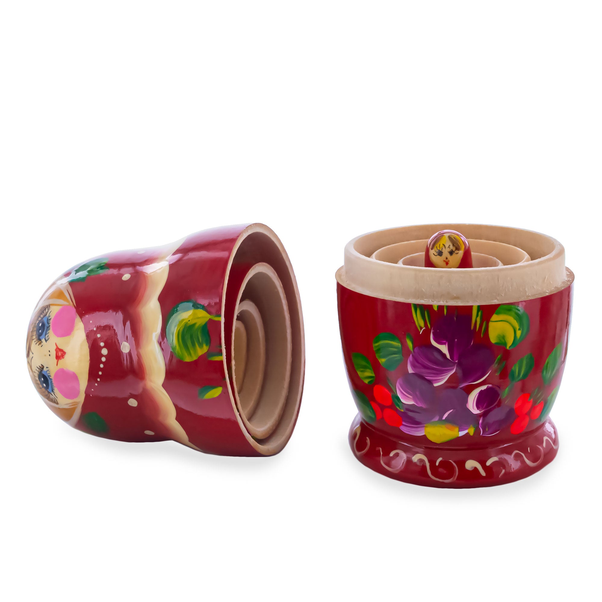 BestPysanky online gift shop sells stackable matryoshka stacking toy babushka Russian authentic for kids little Christmas nested matreshka wood hand painted collectible figurine figure statuette