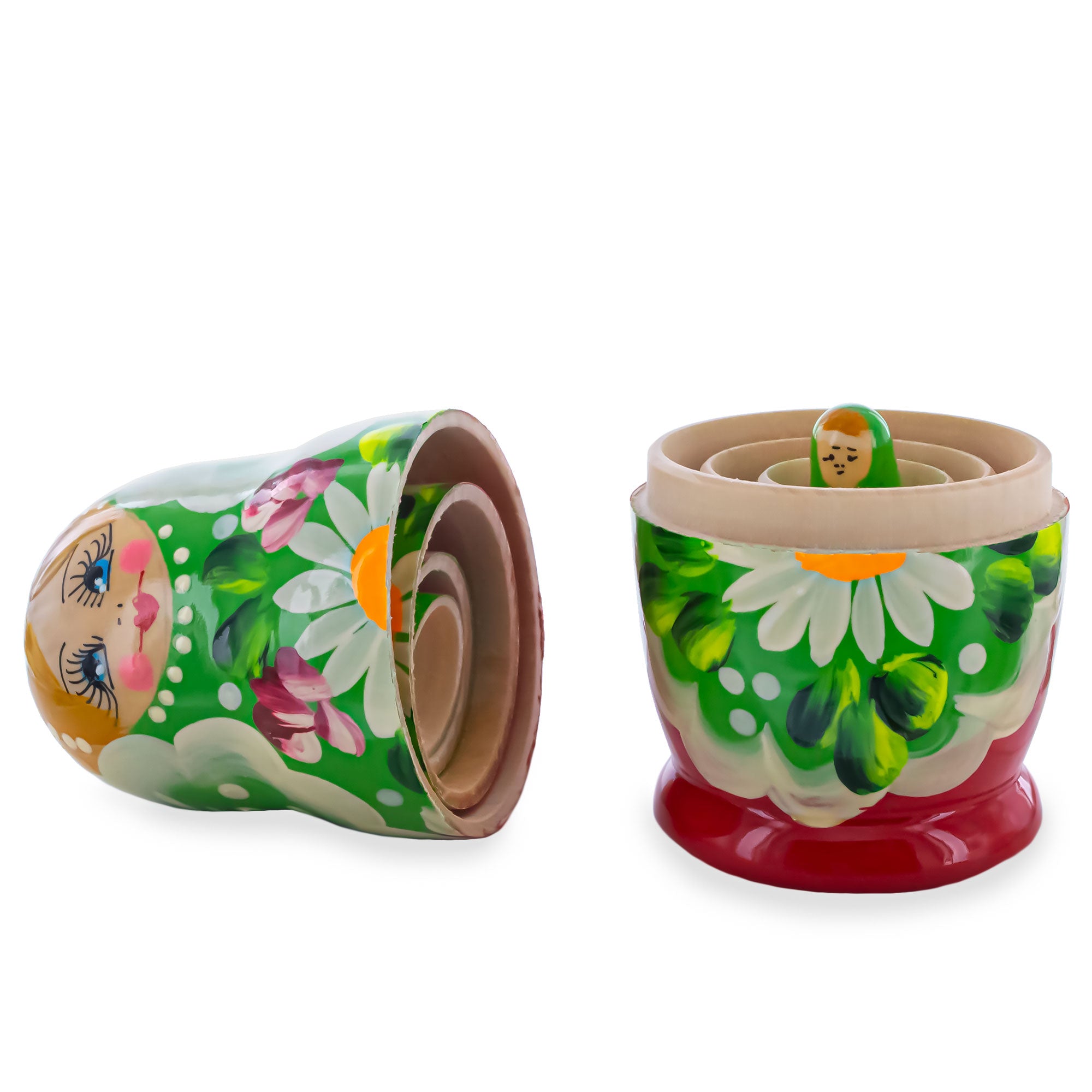 BestPysanky online gift shop sells stackable matryoshka stacking toy babushka Russian authentic for kids little Christmas nested matreshka wood hand painted collectible figurine figure statuette