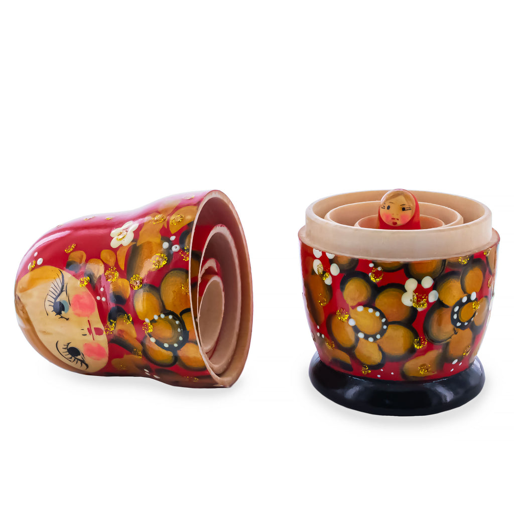 BestPysanky online gift shop sells stackable matryoshka stacking toy babushka Russian authentic for kids little Christmas nested matreshka wood hand painted collectible figurine figure statuette