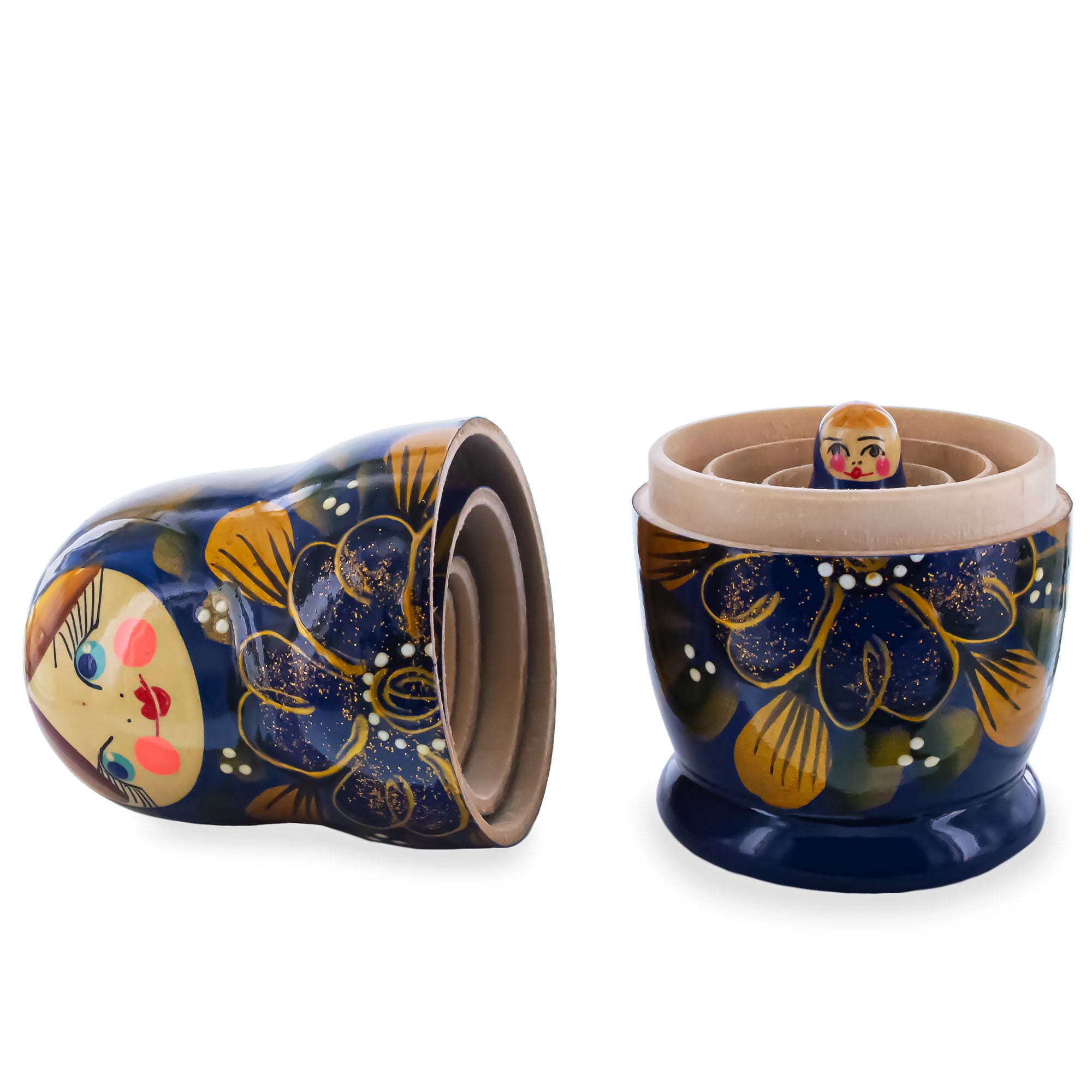 BestPysanky online gift shop sells stackable matryoshka stacking toy babushka Russian authentic for kids little Christmas nested matreshka wood hand painted collectible figurine figure statuette