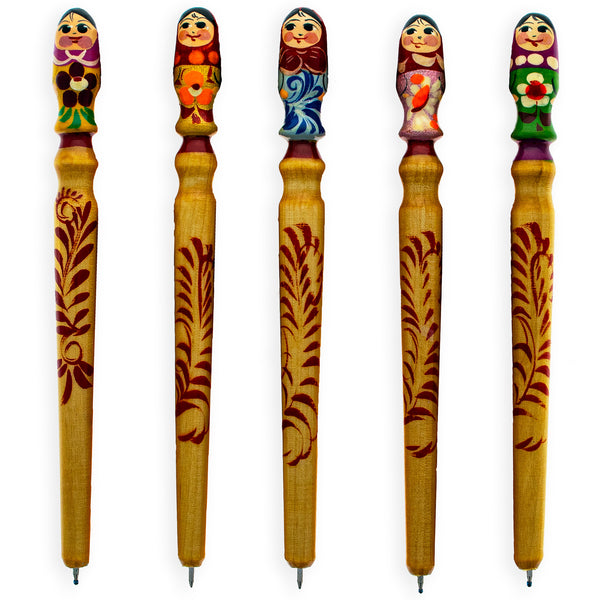 One Wooden  Doll Pen (1 Random Design) by BestPysanky