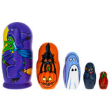 Halloween Wooden Nesting Dolls 5.75 Inches in Multi color