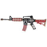 M4 AR-15 Model Kit - Wooden Laser-Cut 3D Puzzle (66 Pcs) in Multi color