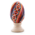 Goose Real Blown Out Ukrainian Easter Egg 2 in Multi color Oval