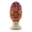 Goose Real Blown Out Ukrainian Easter Egg 4 in Multi color, Oval shape