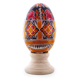 Eggshell Goose Real Blown Out Ukrainian Easter Egg 4 in Multi color Oval