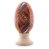 Goose Real Blown Out Ukrainian Easter Egg 5 in Multi color Oval
