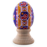 Flowers Authentic Blown Real Eggshell Ukrainian Easter Egg Pysanka in AssortmentUkraine ,dimensions in inches: 2.35 x 1.8 x 1.8