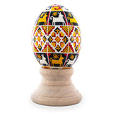 Eggshell Authentic Blown Real Eggshell Ukrainian Easter Egg Pysanka 034 in Multi color Oval