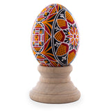 Authentic Blown Real Eggshell Ukrainian Easter Egg Pysanka 036 in Multi color Oval