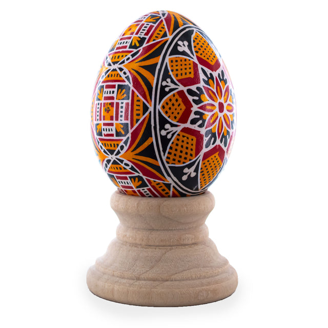 Authentic Blown Real Eggshell Ukrainian Easter Egg Pysanka 036 in Multi color Oval