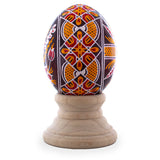 Authentic Blown Real Eggshell Ukrainian Easter Egg Pysanka 040 in Multi color Oval