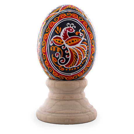 Authentic Blown Real Eggshell Ukrainian Easter Egg Pysanka 041 in Multi color, Oval shape