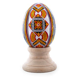 Eggshell Authentic Blown Real Eggshell Ukrainian Easter Egg Pysanka 046 in Multi color Oval