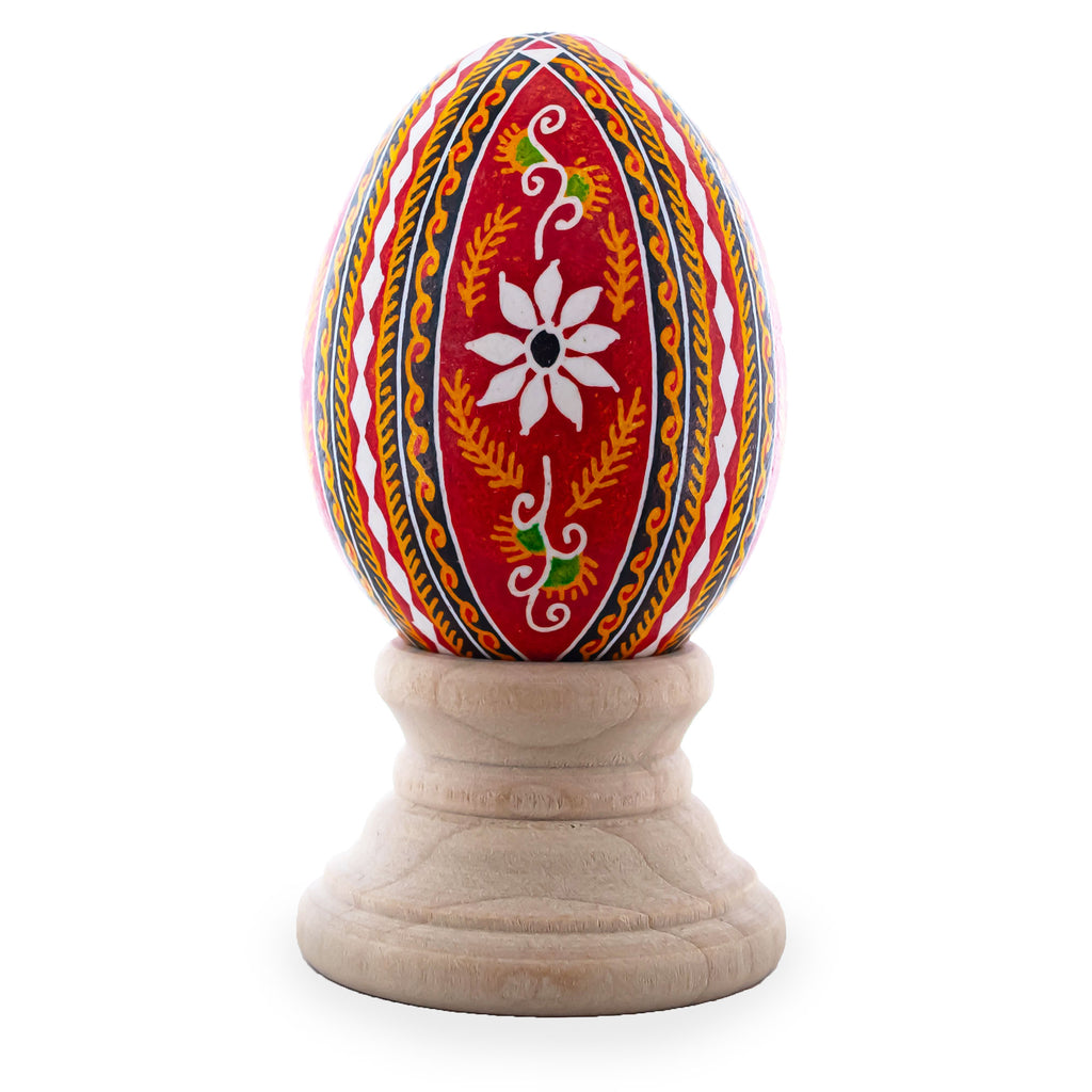 Eggshell Authentic Blown Real Eggshell Ukrainian Easter Egg Pysanka 047 in Multi color Oval