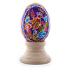 Eggshell Authentic Blown Real Eggshell Ukrainian Easter Egg Pysanka 051 in Multi color Oval
