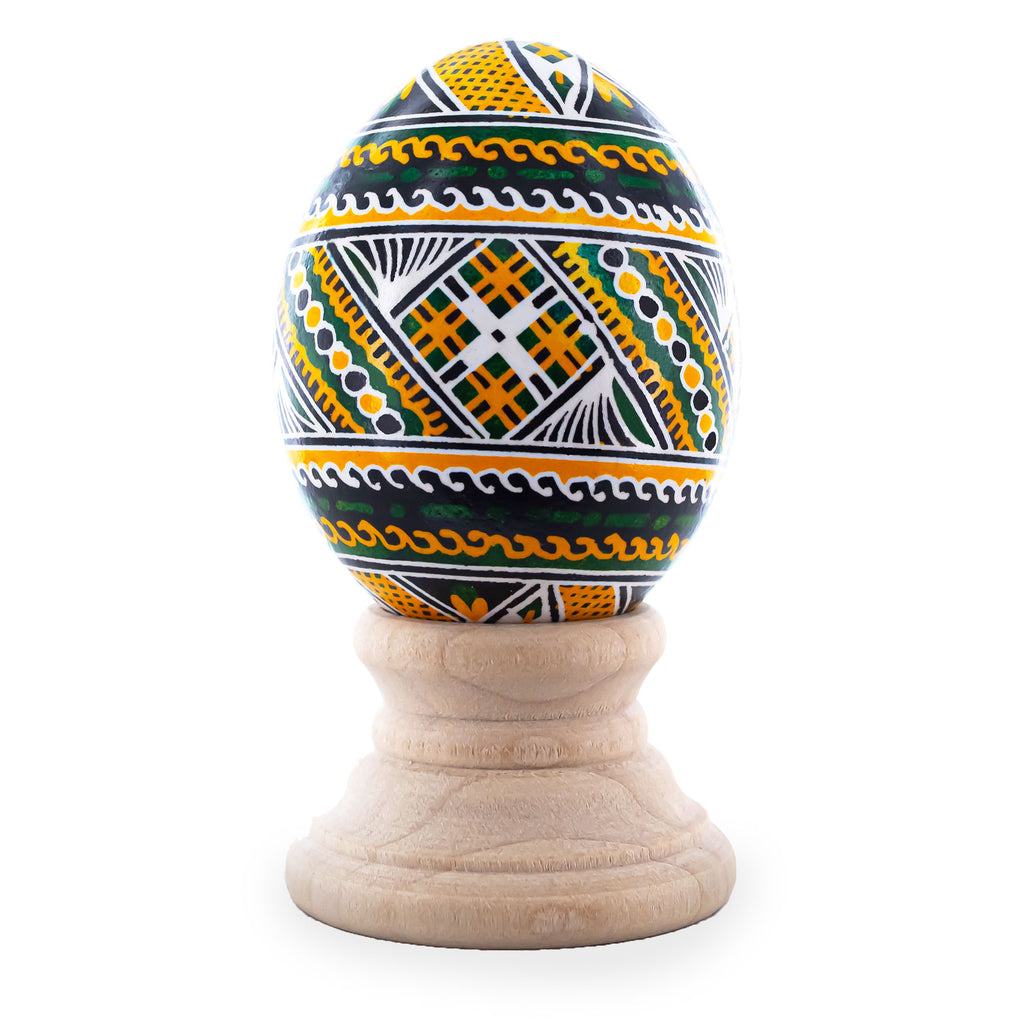Eggshell Authentic Blown Real Eggshell Ukrainian Easter Egg Pysanka 055 in Multi color Oval