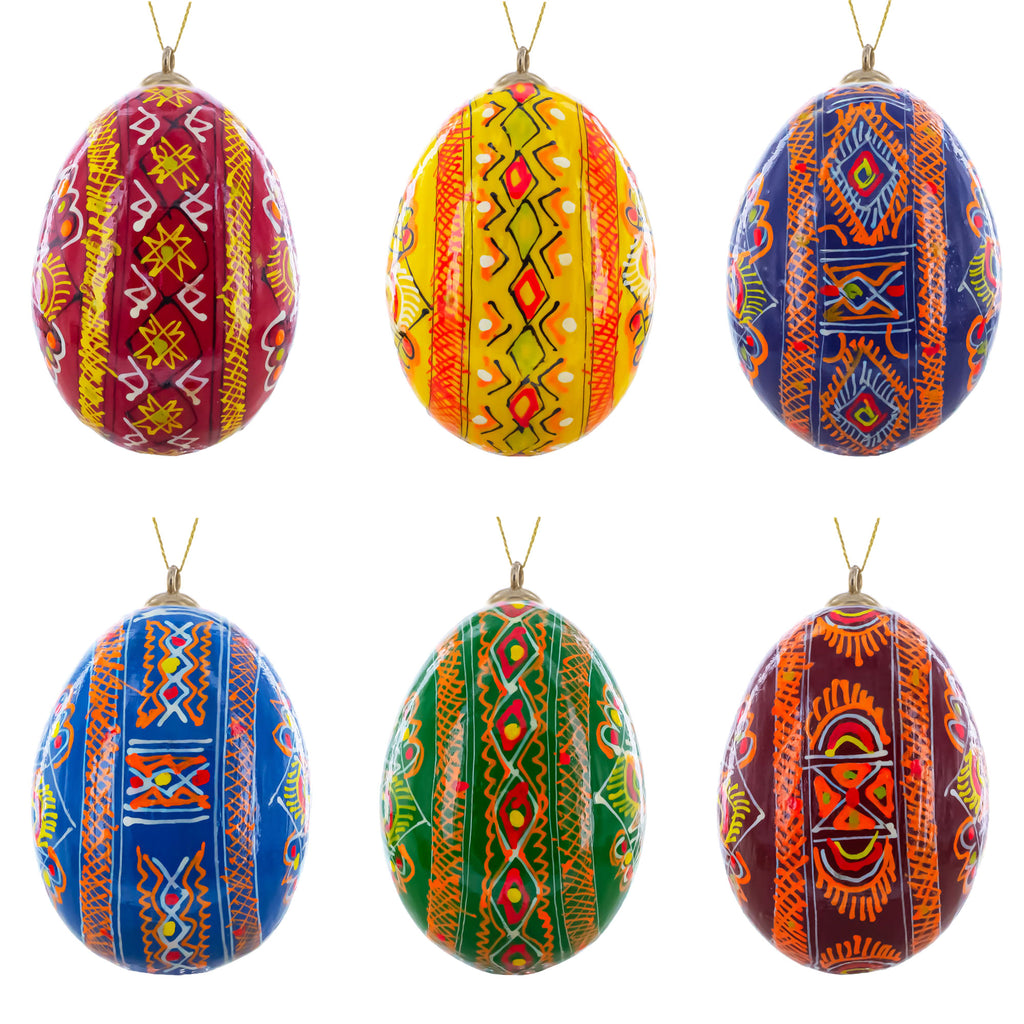 Buy Christmas Ornaments Wooden Pysanky Egg Sets by BestPysanky Online Gift Ship